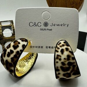 C&C Jewelry Animal Print‎ Earrings NEW